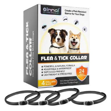 قلاده ضد کک و کنه سگ اویمال مشکی 60 سانت