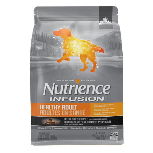 غذای خشک سگ نوترینس infusion healthy adult chicken 2/27 kg