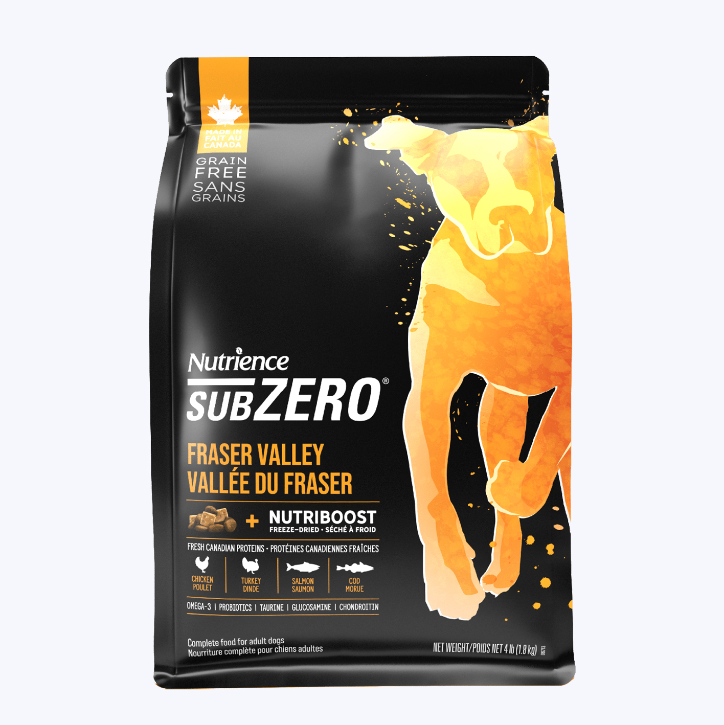 غذای خشک سگ نوترینس subzero fraser valley 4/5 kg